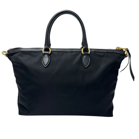 Prada Bag Women's Branded Handbag Shoulder Bag 2way Nylon Leather Black 1ba171 - Picture 2 of 12